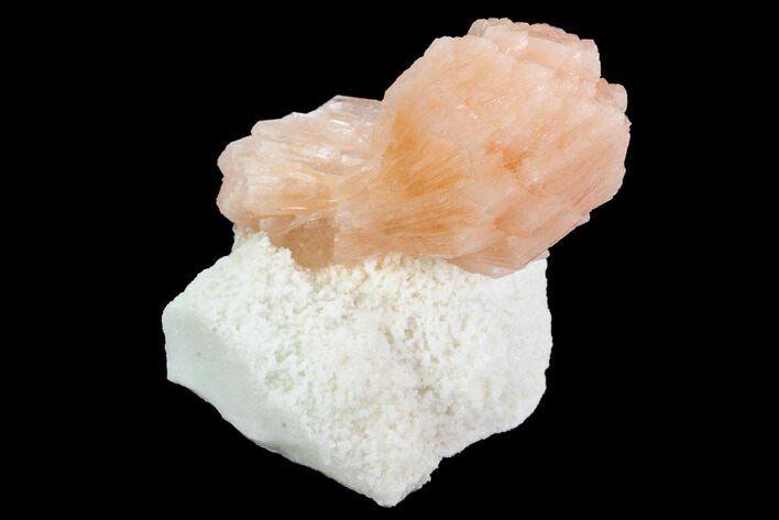 Pink-Orange Stilbite Crystal Cluster - India #94294